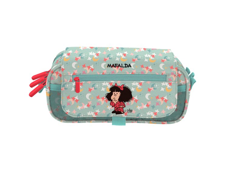 PORTATODO TRIPLE CON SOLAPA 230X100 MM MAFALDA PIJAMA