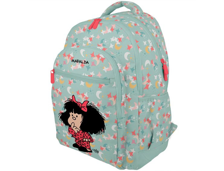 MOCHILA TRIPLE COMPARTIMENTO MAFALDA PIJAMA