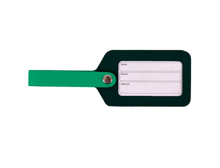 PORTADISTINTIVO COLGANTE PARA MALETA URBAN VENTANA AMAZONIA AND LOTUS GREEN VACAVALIENTE