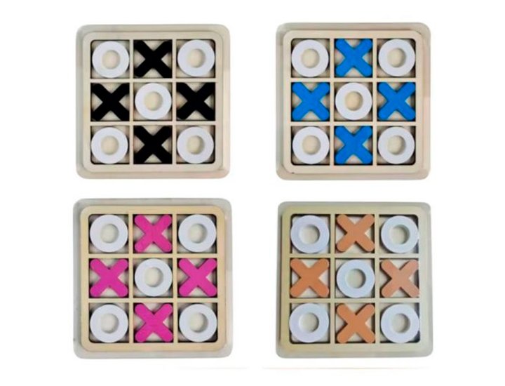 JUEGO 3 EN RAYA MADERA SURTIDO