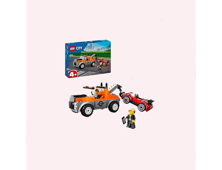 JUGUETE LEGO CAMION GRUA Y REPARACION DEL DEPORTIVO
