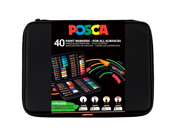 ESTUCHE ROTULADOR UNI BALL POSCA 40 Unidades