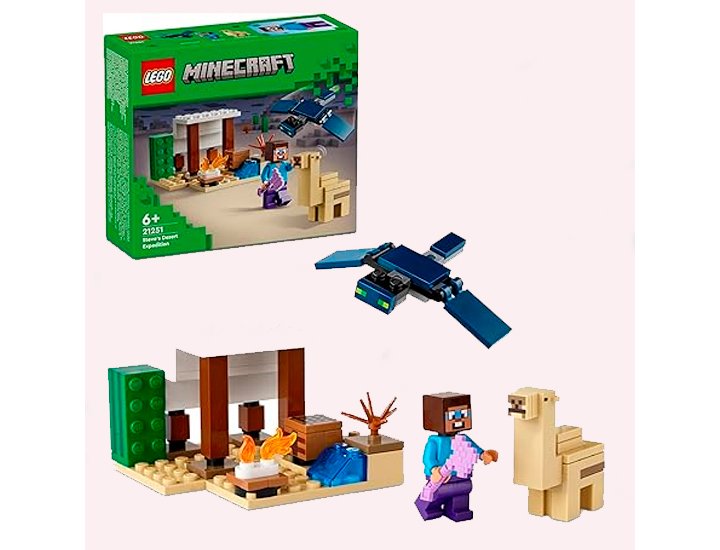 JUGUETE LEGO LA EXPEDICION DE STEVE AL DESIERTO
