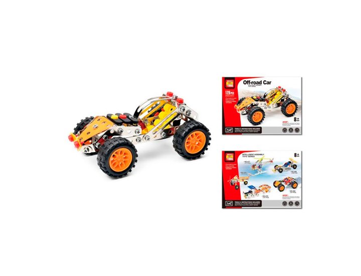 JUEGO EDUCATIVO PUZZLE 3D 128 PIEZAS QUAD METAL