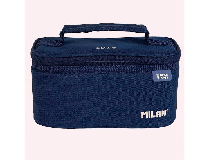 BOLSA ISOTERMICA PARA ALIMENTOS CAPACIDAD 3,5 LITROS MILAN LAVA+3 TAPPERS INCLUIDOS AZUL