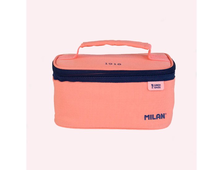 BOLSA ISOTERMICA PARA ALIMENTOS CAPACIDAD 3,5 LITROS MILAN LAVA+3 TAPPERS INCLUIDOS ROSA