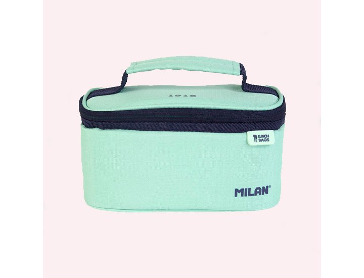 BOLSA ISOTERMICA PARA ALIMENTOS CAPACIDAD 3,5 LITROS MILAN LAVA+3 TAPPERS INCLUIDOS VERDE