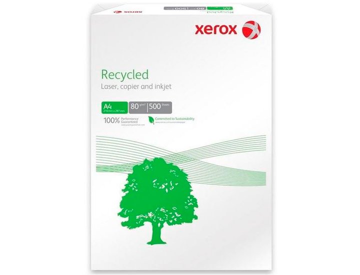 PAPEL FOTOCOPIADORA RECICLADO XEROX DINA4 80 Gramos 500 HOJAS