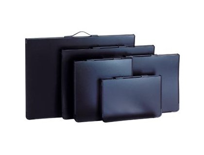CARPETA DIBUJO 1 CREMALLERA POLIPROPILENO NEGRA 037X048 CMS DINA3
