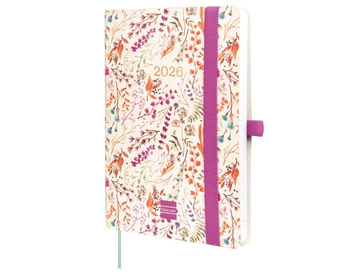 AGENDA 16 MESES ENCUADERNADA 118X168 MM Semana Vista FINOCAM CAPRI HAPPY