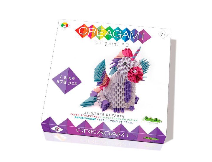 CAJA SURTIDO 3D ORIGAMI OXFORD  and  CREAGAMI UNICORNIO GRANDE