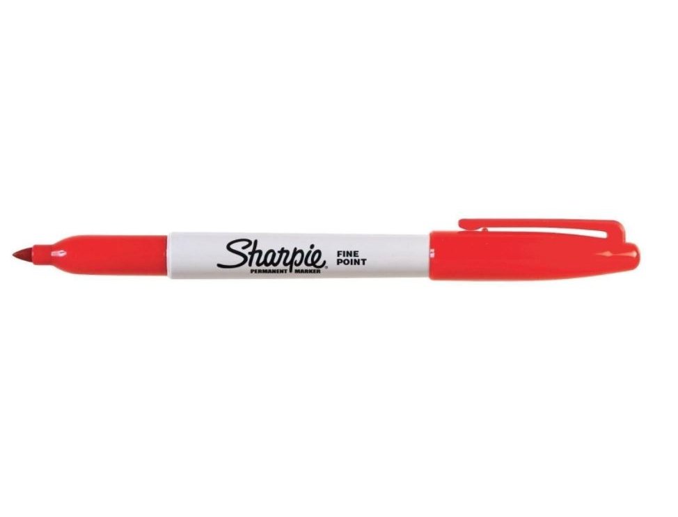 ROTULADOR SHARPIE PERMANENTE FINE ROJO