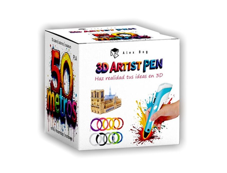 RECAMBIO ROTULADOR 3D 50 METROS ARTIST 10 COLORES SURTIDOS