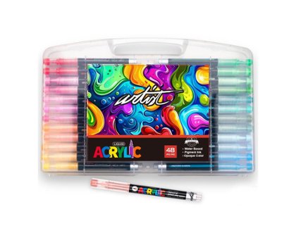 ROTULADOR ACRILICO ARTIST REAL BRUSH SET 48 COLORES