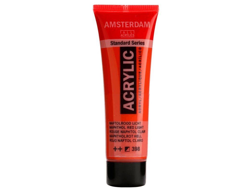 ACRILICO AMSTERDAM 020cc ROJO NAFTALO CLARO