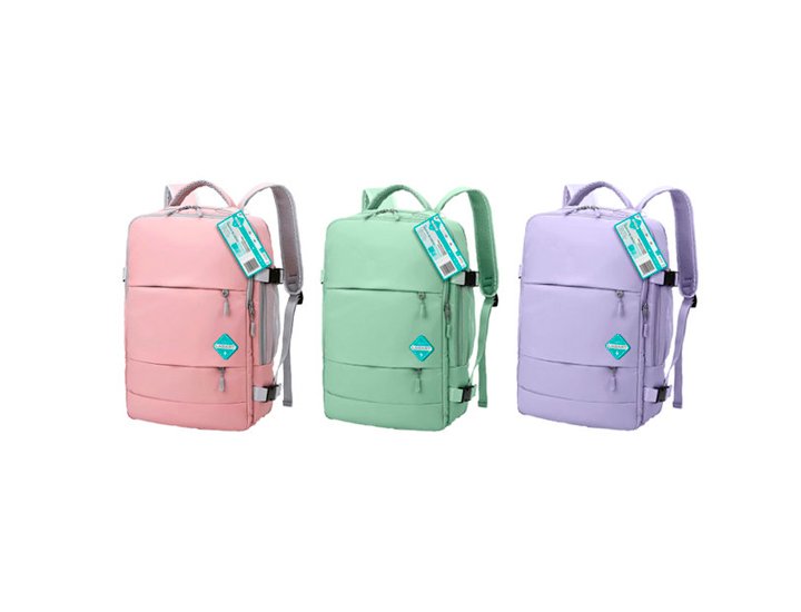 MOCHILA DE CABINA UNIVERSAL 28 LITROS COLORES PASTEL SURTIDOS