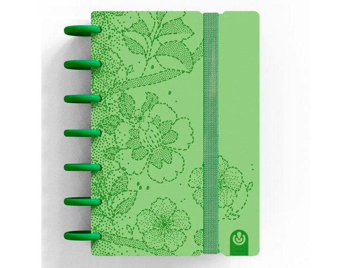 BLOC ESPIRAL CARCHIVO INGENIOX FOAM MINI 80 HOJAS 100 GRAMOS PUNTEADO EDICION LIMITADA #4 VERDE