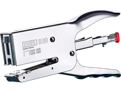 GRAPADORA TENAZA CROMADA 50 Hojas NOVUS B39