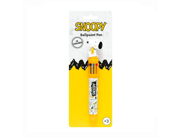 BOLIGRAFO 10 COLORES 3D SNOOPY LASY DAY