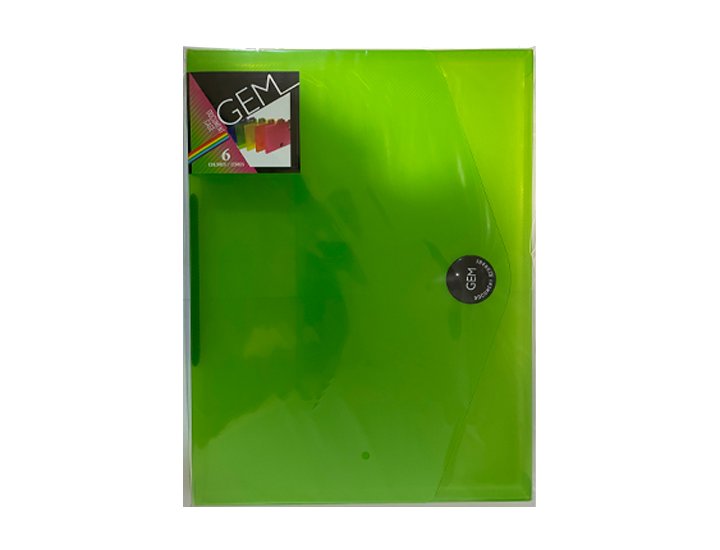 CAJA PROYECTOS POLIPROPILENO VELCRO 20MM VERDE