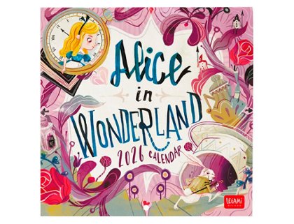 CALENDARIO ALMANAQUE 18X18 BOOK LOVERS ALICE INWONDERLAND