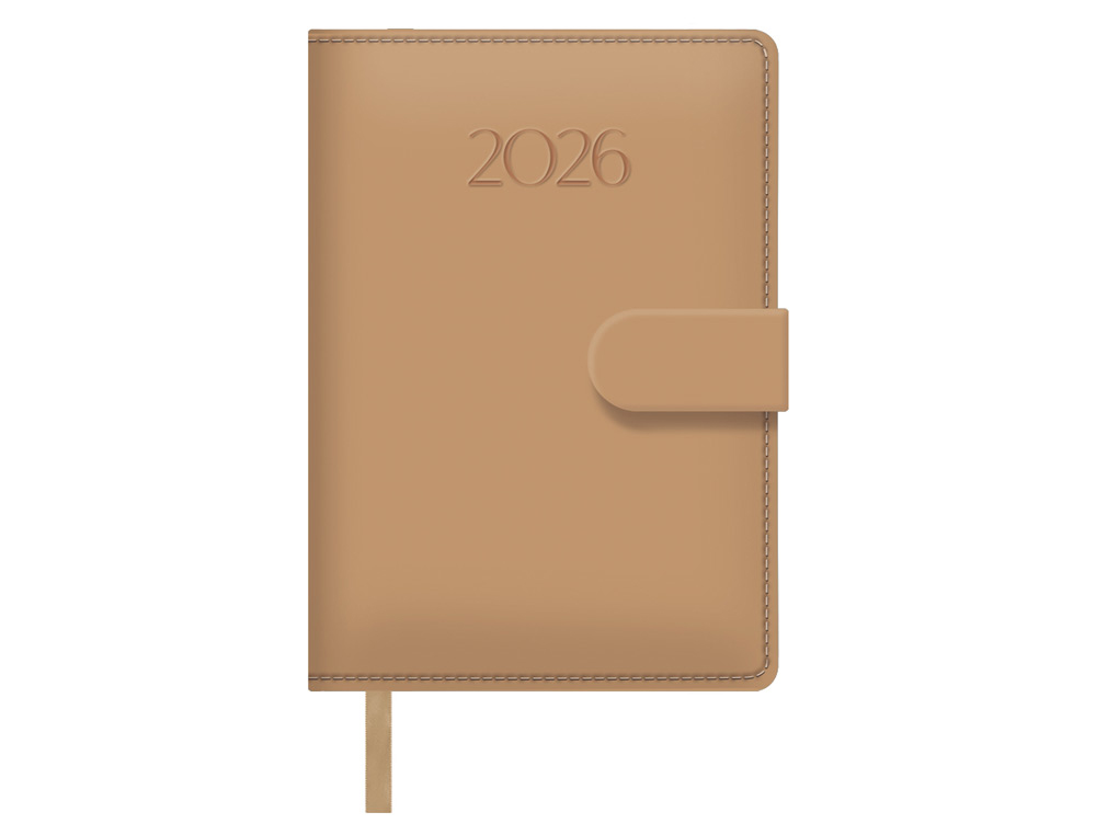AGENDA ANUAL ENCUADERNADA 125X180 MM DIA PAGINA DOHE PRETTY BEIGE
