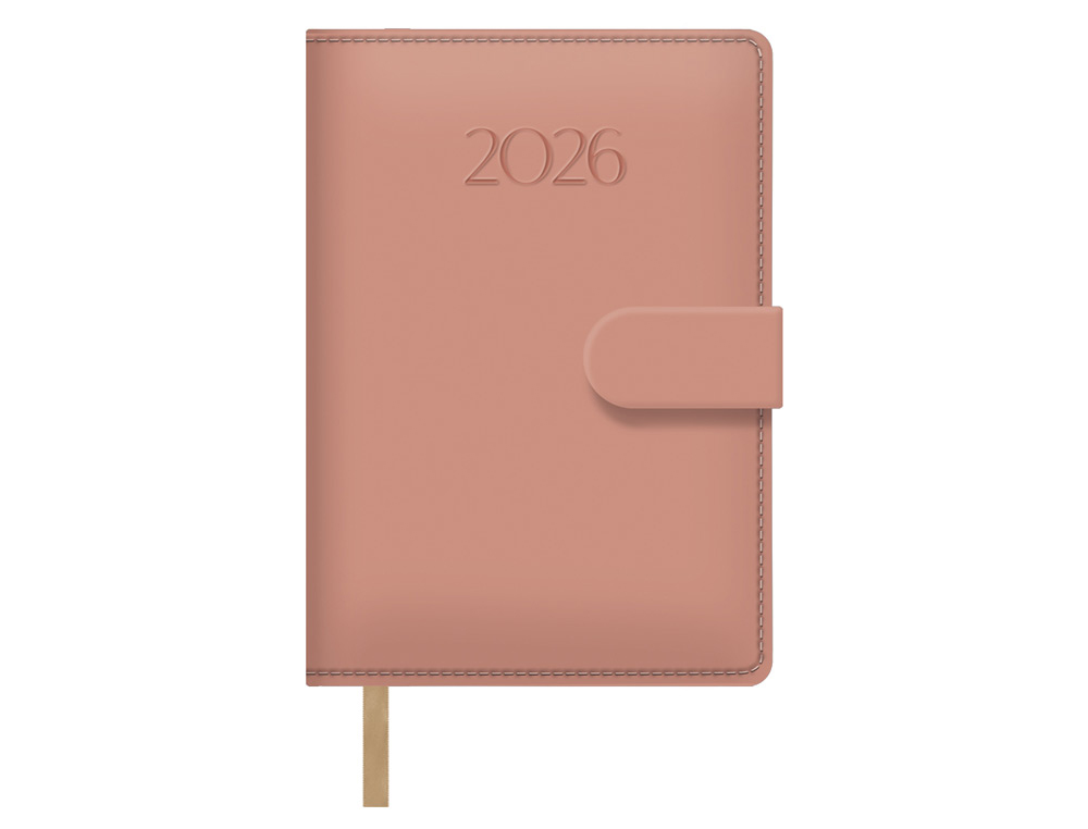 AGENDA ANUAL ENCUADERNADA 125X180 MM DIA PAGINA DOHE PRETTY ROSA