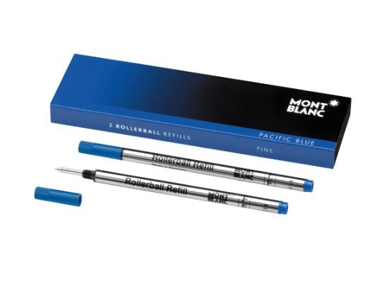 RECAMBIO ROTULADOR  MONTBLANC PACK 2 Uds. ROLLER AZUL ROYAL BLUE FINO