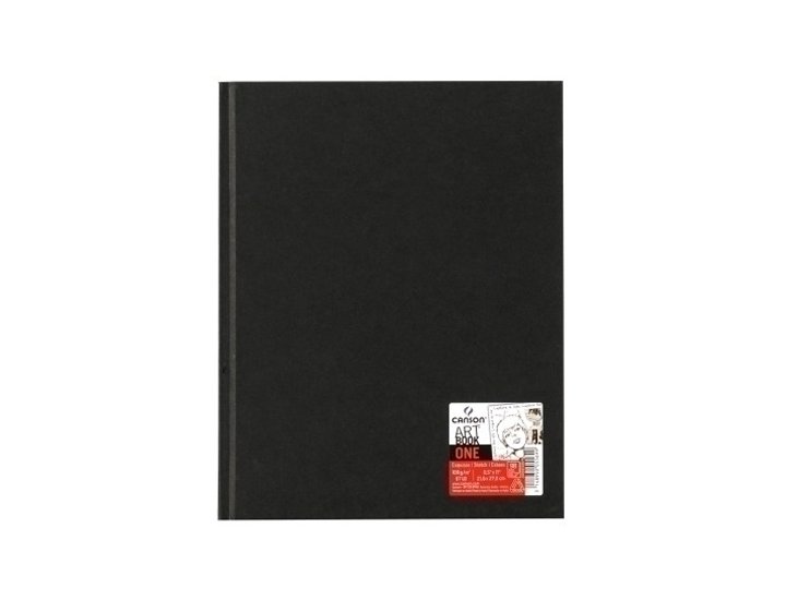 BLOC DE DIBUJO ESPIRAL ESBOZO 229X305MM 160 Gramos 100 Hojas NEGRO CANSON DESSIN ONE
