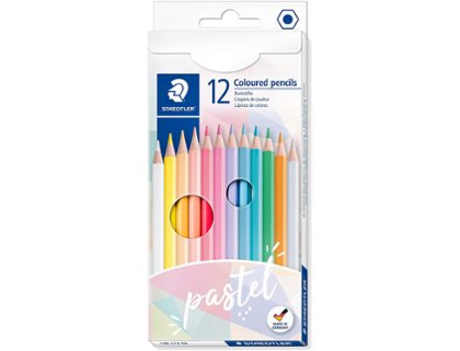 LAPIZ STAEDTLER CAJA CARTON 12 COLORES PASTEL