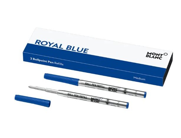 RECAMBIO BOLIGRAFO MONTBLANC PACK 2 Uds. AZUL MEDIO