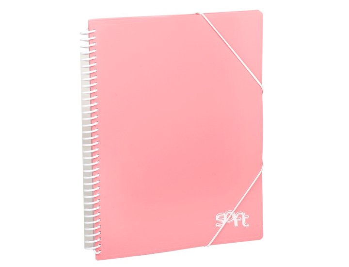 CARPETA FUNDAS DINA4 30 FUNDAS ESPIRAL CARCHIDEA ARCHIVEX SOFT ROSA