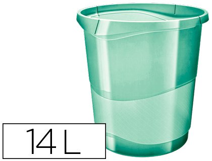 PAPELERA PLASTICO 14 Litros COLOUR ICE VERDE