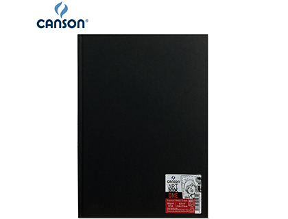 BLOC DE DIBUJO ENCOLADO ESBOZO 105X148MM 160Gramos 100 Hojas CANSON DESSIN ONE NEGRO