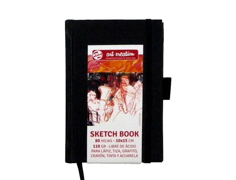 BLOC DE DIBUJO ENCUADERNADO SKETCH BOOK ART CREATION TALENS 10,0X15 80 HOJAS 110 Gramos