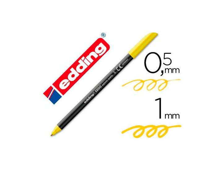 ROTULADOR EDDING N 1200 GLITTER AMARILLO