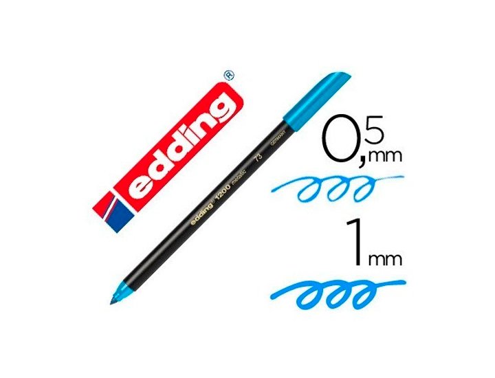 ROTULADOR EDDING N 1200 GLITTER AZUL CELESTE