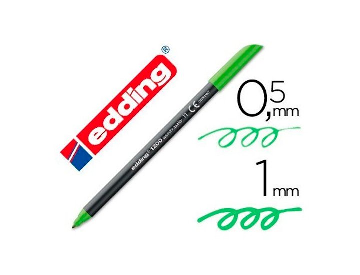 ROTULADOR EDDING N 1200 GLITTER VERDE CLARO
