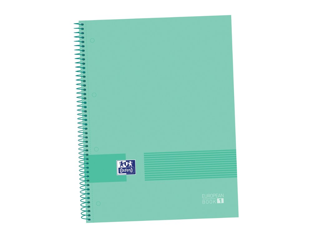 BLOC ESPIRAL OXFORD  and  YOU A4+ 80 Hojas CUADRO 5X5 MM SOFT MINT GREEN