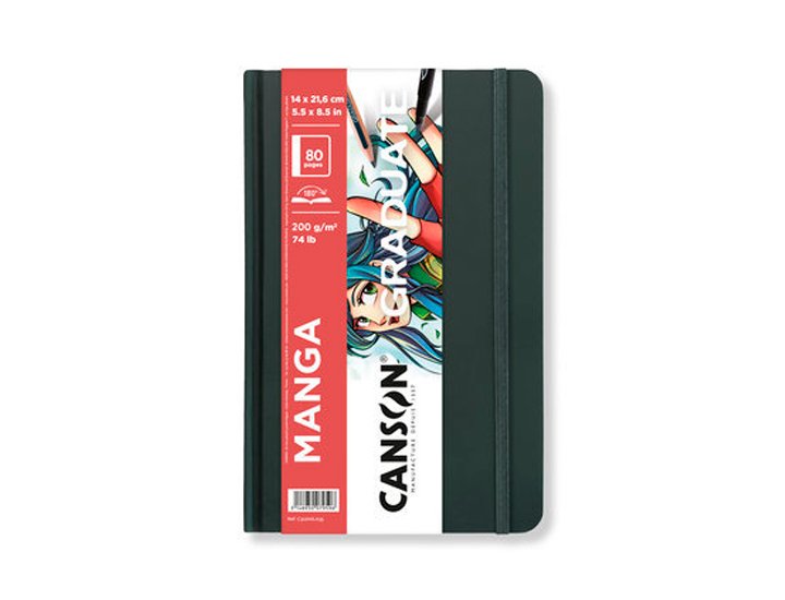 BLOC DE DIBUJO ENCOLADO ESBOZO 140X216MM 200 Gramos 40 Hojas CANSON ART BOOK MANGA GRADUATE ART BOOKS