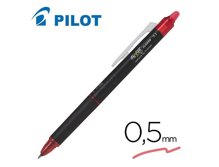 BOLIGRAFO PILOT FRIXION BORRABLE 0,5 MM ROJO