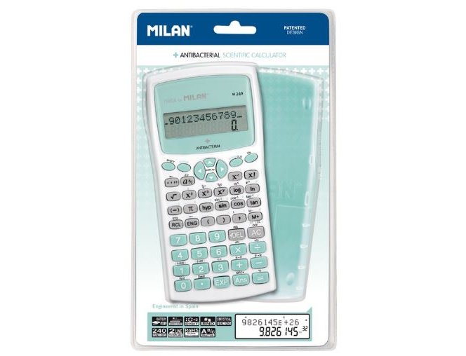 CALCULADORA CIENTIFICA M240 MILAN ANTIBACTERIANA TURQUESA