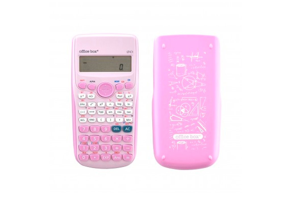 CALCULADORA CIENTIFICA FX-82MS 240 Funciones 2 Lines OFFICE BOX ROSA