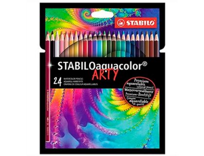 LAPIZ STABILO AQUACOLOR CAJA 24 COLORES