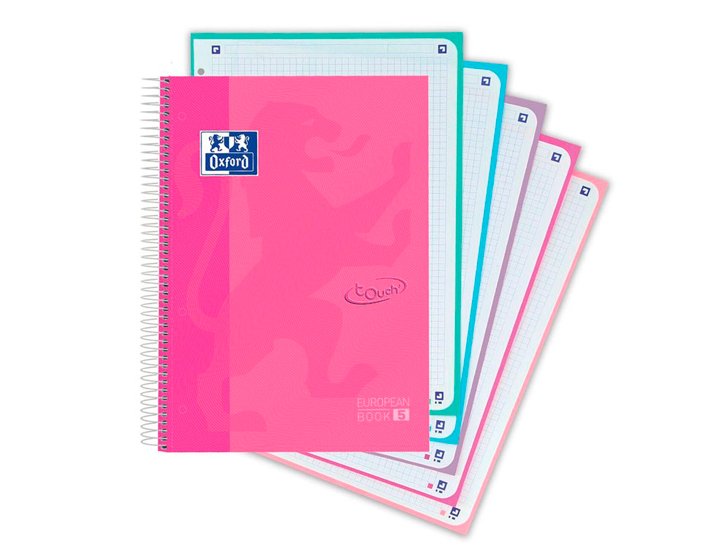 BLOC ESPIRAL DINA4+ 120 HOJAS OXFORD DOTS PASTEL