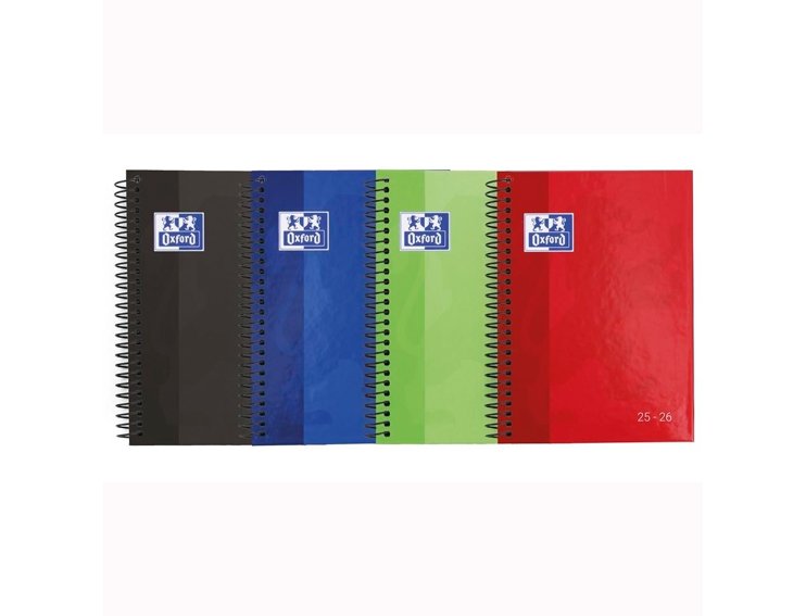 AGENDA ESCOLAR ESPIRAL 150X210 MM SEMANA VISTA TAPA EXTRADURA OXFORD SCHOOL