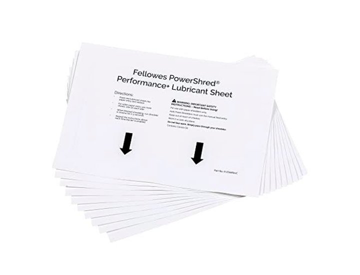 HOJAS LUBRICANTE FELLOWES PACK 10 Hojas ACEITE VEGETAL
