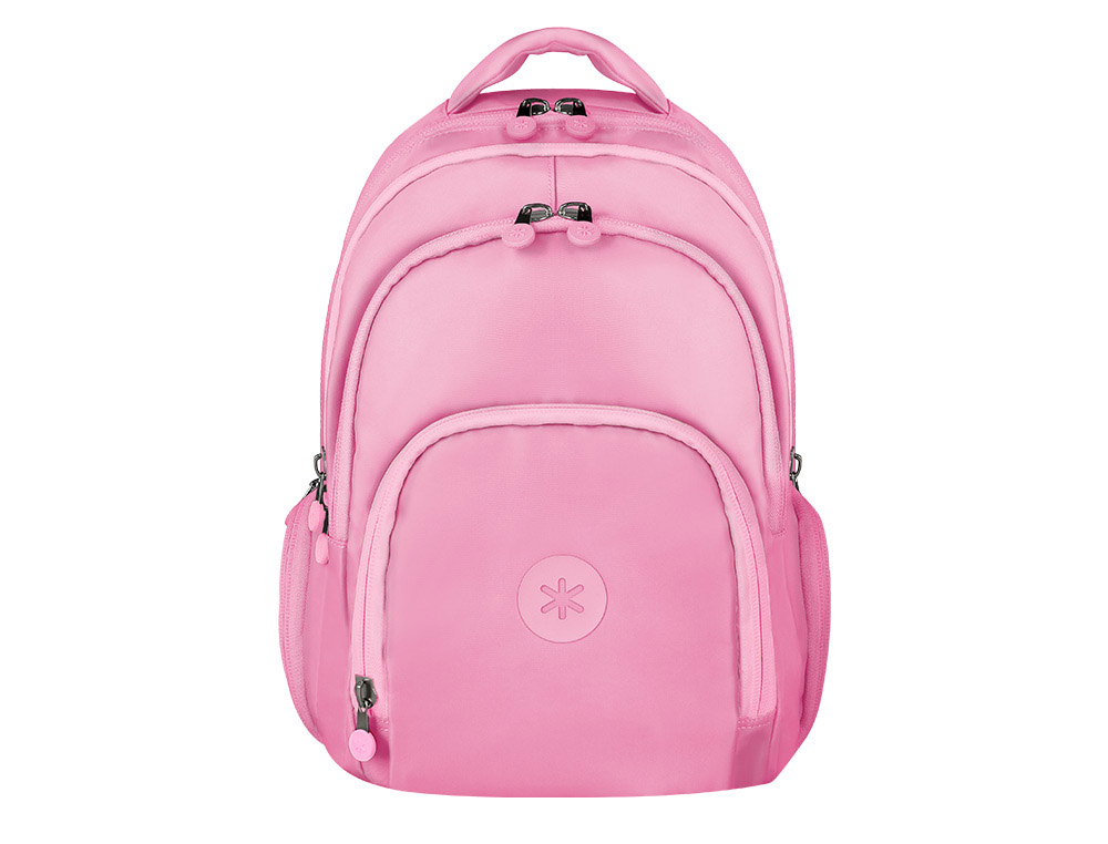 CARTERA COLEGIAL ANTARTIK FUSION FLEX MULTIBOLSILLO ROSA