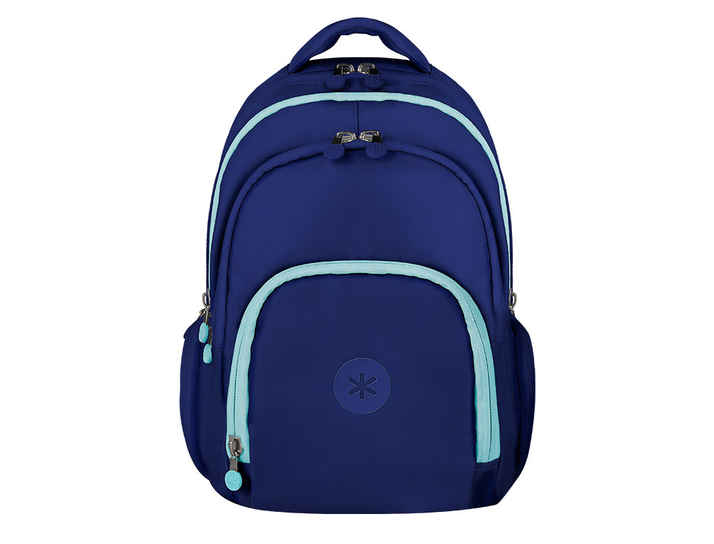 CARTERA COLEGIAL ANTARTIK FUSION FLEX MULTIBOLSILLO AZUL MARINO